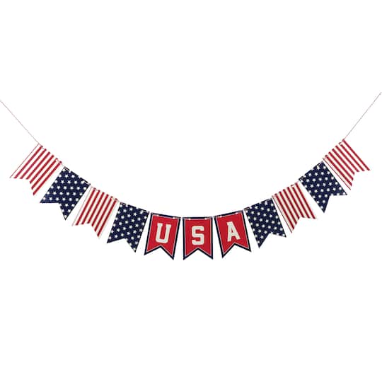 6ft. Red, White &#x26; Blue USA Banner by Celebrate It&#x2122;